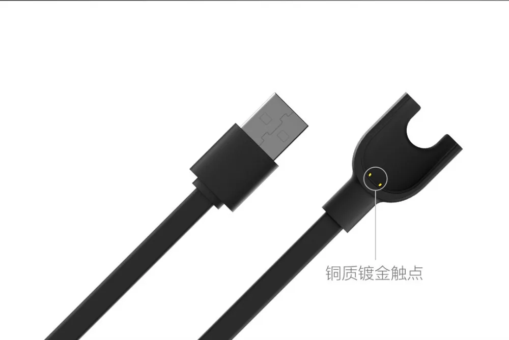 Оригинальный зарядный кабель Xiaomi Mi Band 3 позолоченные контакты для зарядки легко