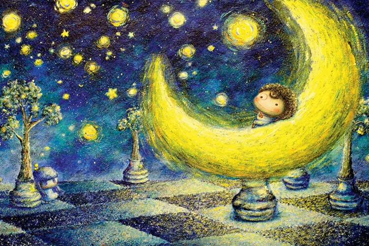 Good Night MOMEMO хорошая ночь головоломки деревянные 1000 игрушки с деталями мультфильм живопись головоломки игра-головоломка для взрослых головоломки 1000 шт. для детей - Цвет: Good Night