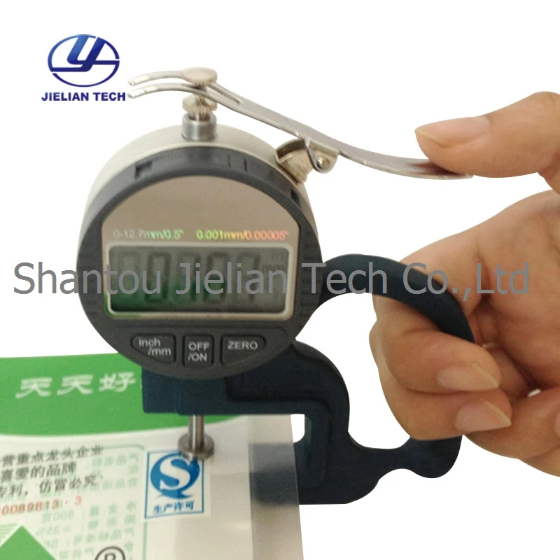 

0-12.7mm Digital Display Micrometer Thickness Gauge Division Value 0.001mm BY02 For Paper Film