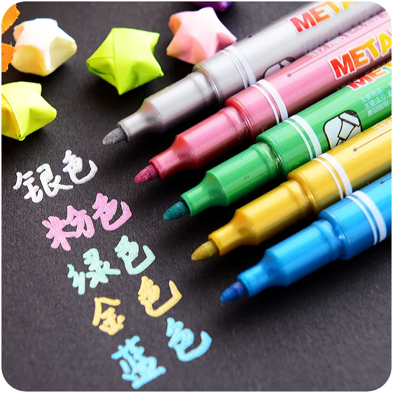 25 шт./лот металлический цветной маркер для подписи рисунок на деревянной