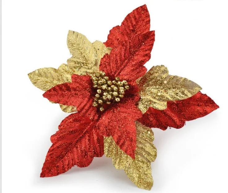 6 шт. 20 см блестящий порошок цветок целозии кристаты подвесной орнамент с паром