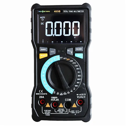 RM405B RM405B 20A Digital Multimeter 8000 Counts auto-ranging NCV AC/DC Voltage Current Ohm Temperature - Цвет: RM405B
