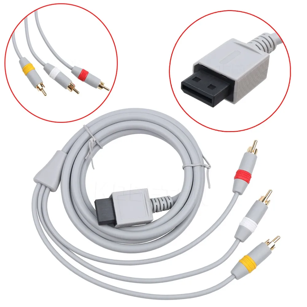 Kebidu Высококачественный новый 6 футов 1 8 м Аудио Видео AV Aux композитный 3 RCA кабель