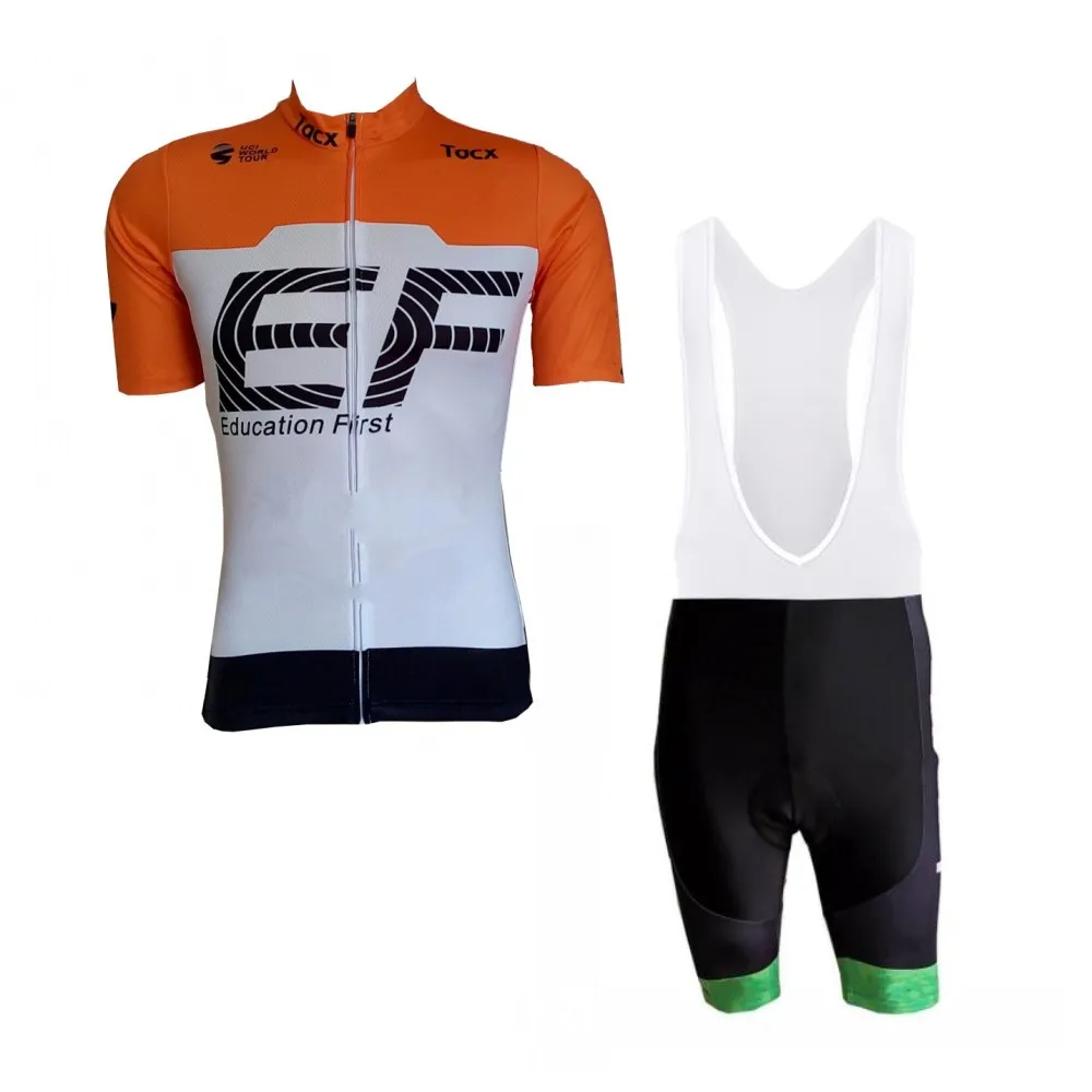 bib EFORANG Розовый pro tour team ef набор Джерси для велоспорта дышащий MTB быстросохнущая велосипедная одежда Ropa ciclismo 9D гелевая подкладка - Цвет: bib EFORANG
