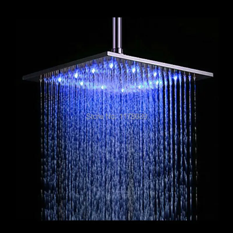 Светодиодные насадки для душа с дождевой насадкой трехцветные светодиодные