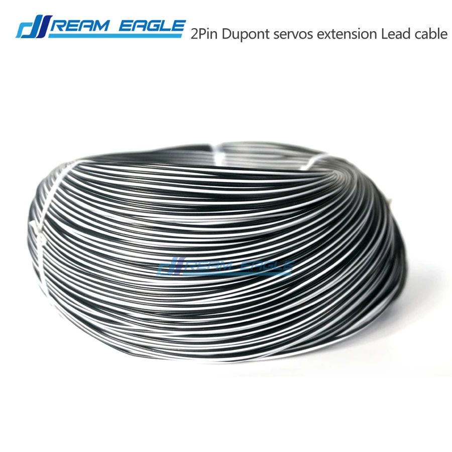 Кабель Dupont 10 м 26AWG 2P удлинительный кабель с сервоприводом белый и черный для