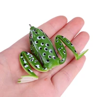 fishing lures 5cm water system double hook simulation ray frog fish bait strong lure bait floating water rubber frog