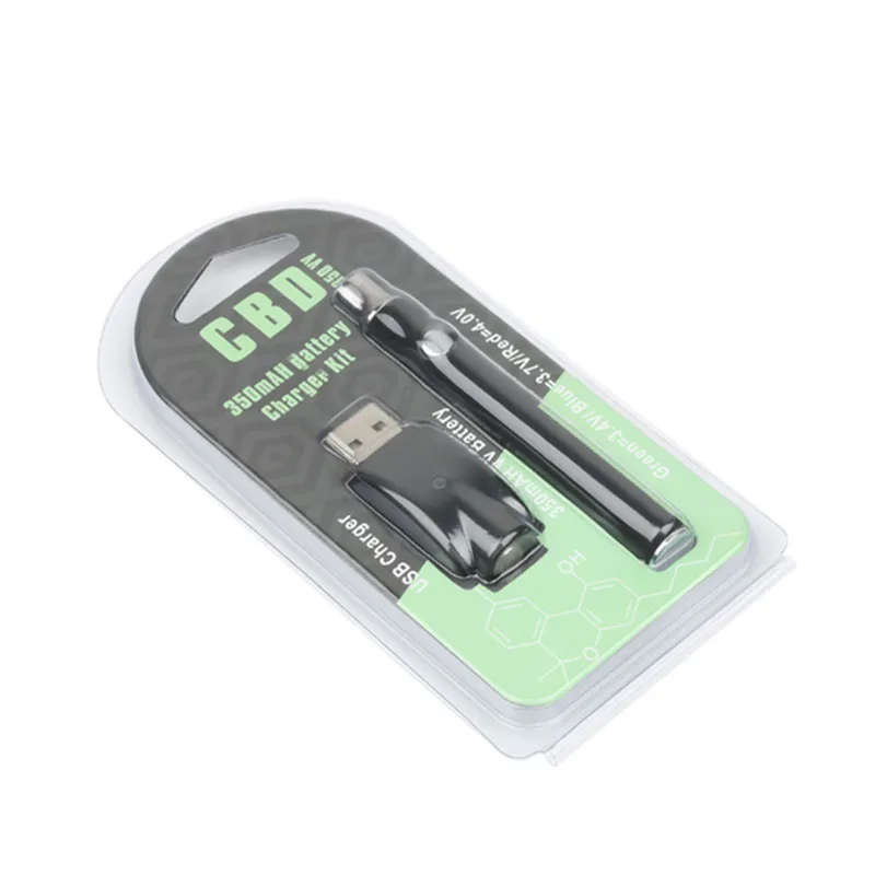 50 шт./лот батарея для предварительного нагрева электронных сигарет 350 мАч