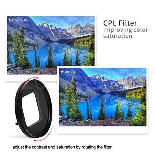 3in1 1set For GoPro Hero 7/6/5 Circular Polarizer Kit UV CPL Glass Filter Set Lens Alloy Frame | Электроника