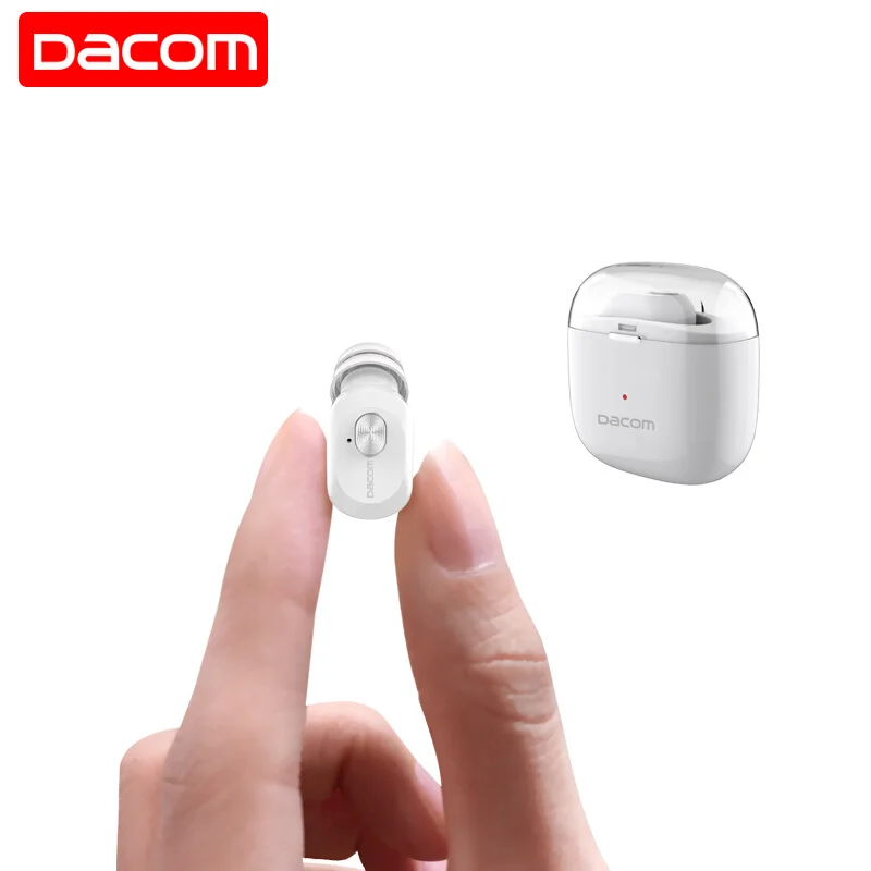White PVC package DACOM TWS K6P настоящие наушники, мини ушные вкладыши, беспроводные Bluetooth наушники, гарнитура с микрофоном для телефона - Цвет: White PVC package