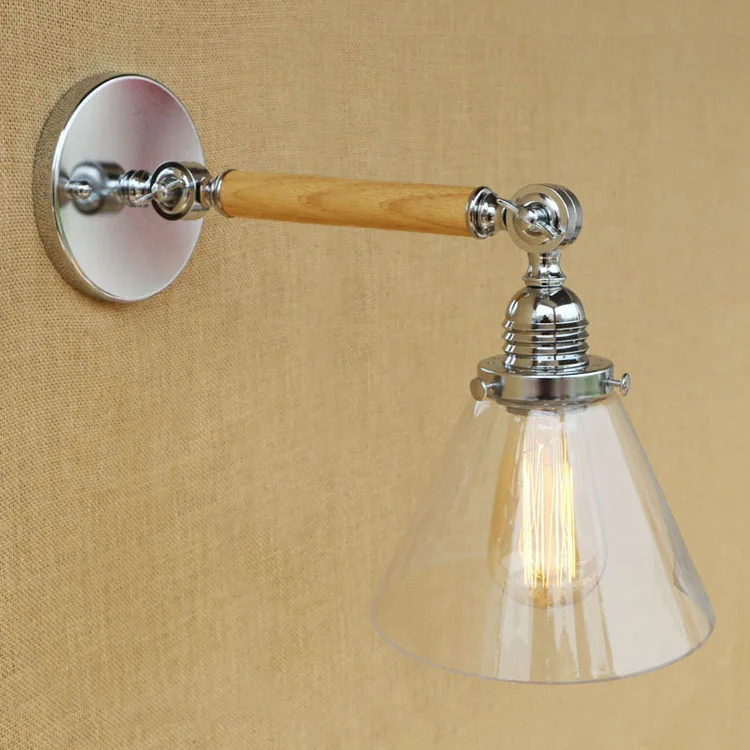 Современный художественный стеклянный настенный светильник в форме шарика