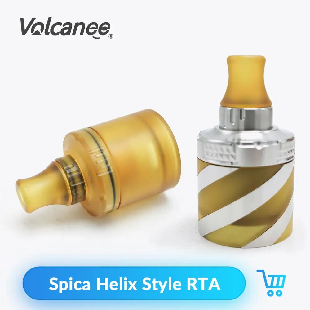 Volcanee Coppervape Spica Helix Style RTA SS316 PEI диаметр 22 мм для Pro MTL распылитель электронной