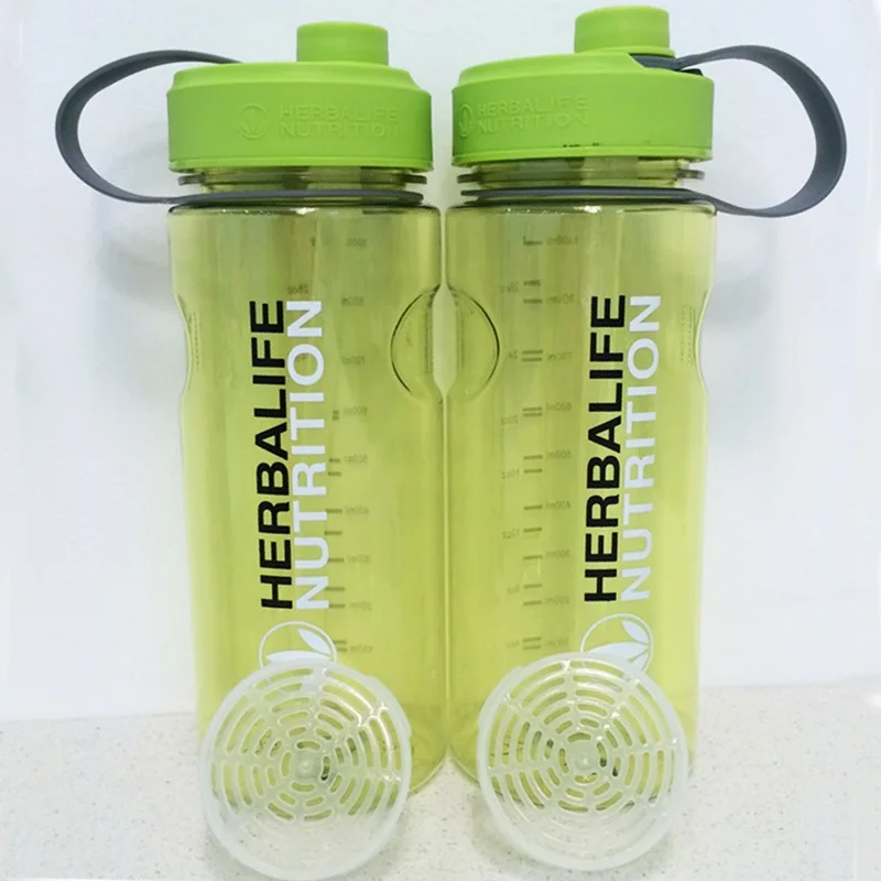 Большой размер 1000 мл зеленый Herbalife питательная Посуда шейкер для протеина