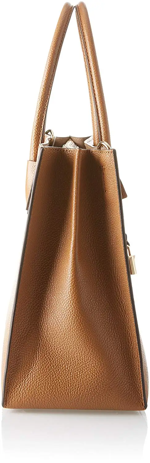 Michael Kors Mercer Ladies Large Leather Tote Handbag (Acorn/Gold) Luxury Handbags For Women Bags Designer by MK | Багаж и сумки