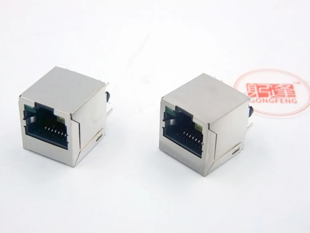 Оптовая продажа Новые сетевые соединители RJ45 Вертикальная Розетка 5224 8P8C сетевой