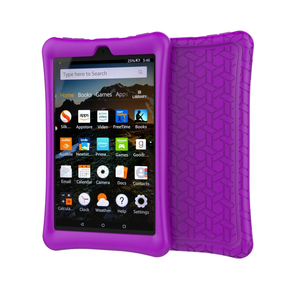 Силиконовый чехол для Amazon Kindle Fire HD 8 защитный силиконовый 2016/2017 # Y4|Чехлы планшетов