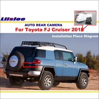 car rear view reverse camera for toyota fj cruiser 2018 parking back up camera hd ccd license plate light night vision