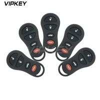remotekey 5pcs gq43vt17t remote key case for chrysler dodge jeep 4 button replacement key shell