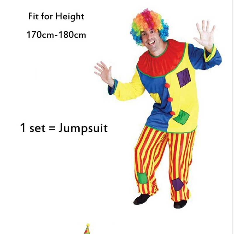 Разнообразие отдых Забавный костюм клоуна для вечеринки Маскарадный взрослых