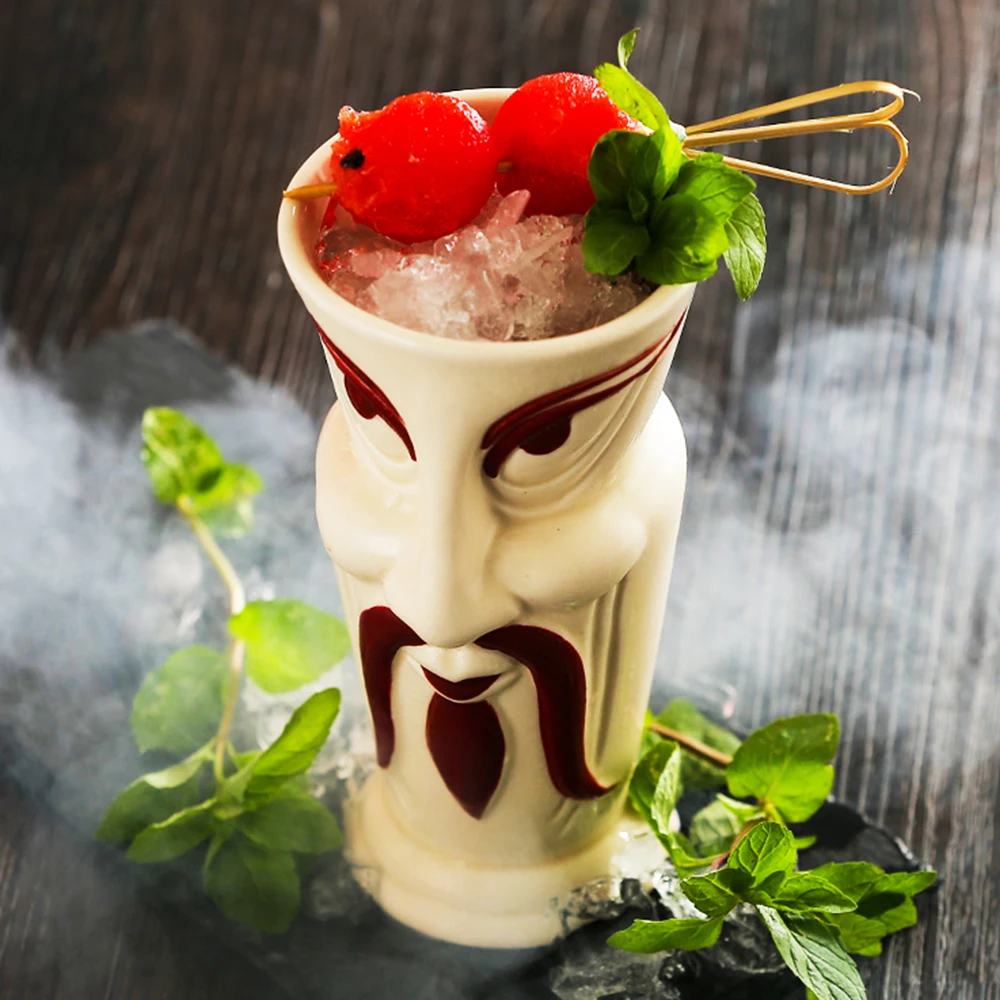 Кружка Warrior Tiki посуда для бара искусственная керамическая чашка пива и вина