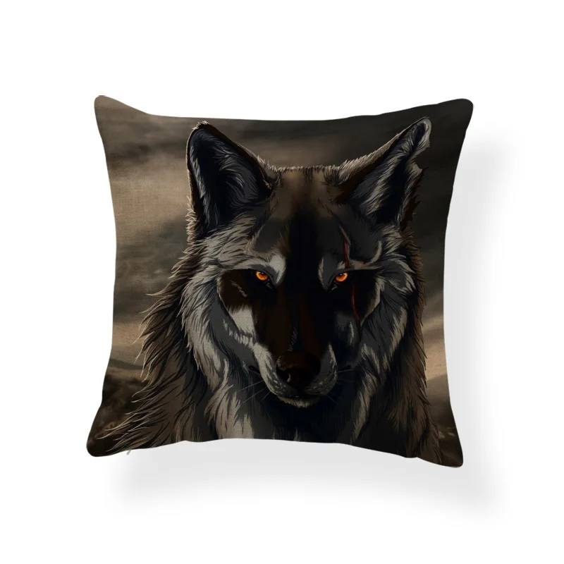 Крутая Красивая подставка из полиэстера с изображением Льва воющего волка для