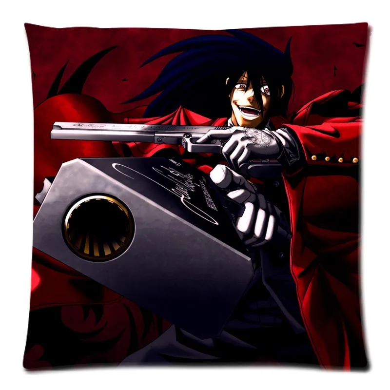 2018 Custom Cushion Cover Hellsing Throw Pillow Polyester Case for Sofa Decorative Pillowcase | Дом и сад