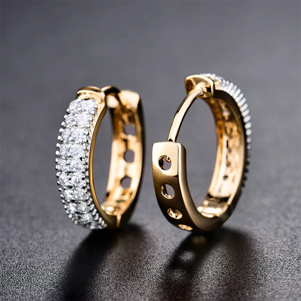 Женские серьги-кольца MOLIAM модные роскошные серьги с блестящим кристаллом