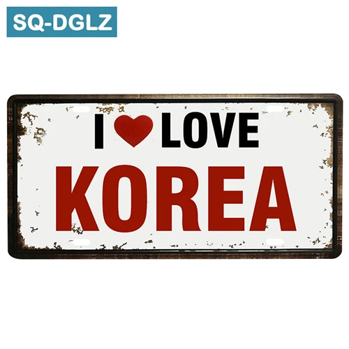 [SQ-DGLZ] Эксклюзивный с надписью «I Love Чили лицензии пластина, бар Настенный декор жестяная вывеска Винтаж металлический знак домашний декор настенная живопись таблички плакат - Цвет: 0429