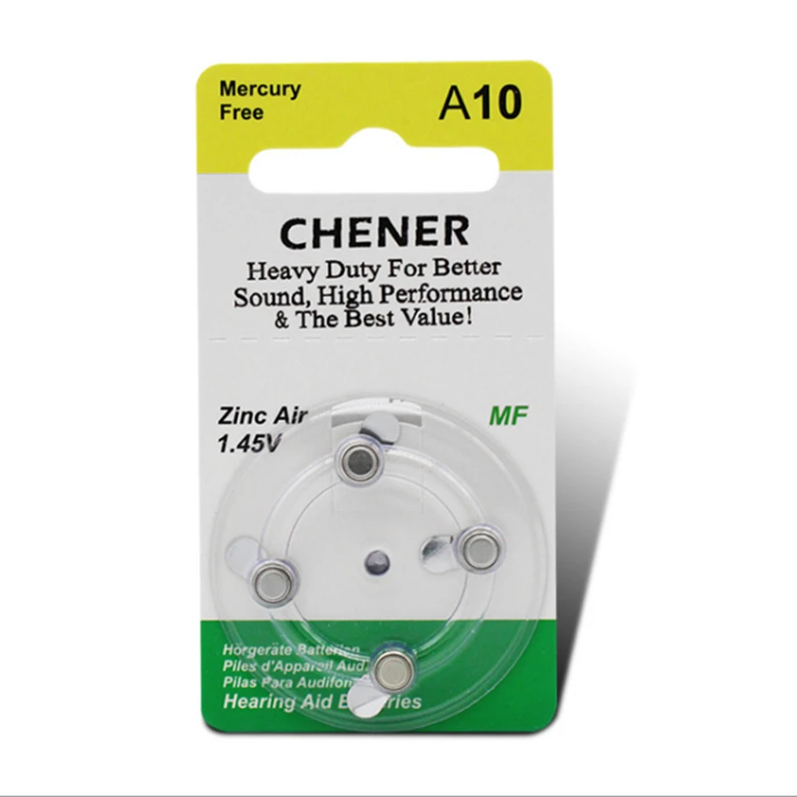 

32x 10A 10A P10 PR70 Hearing Aid Battery High Power Zinc Air Button Battery