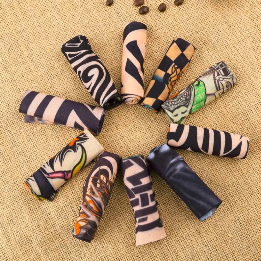 Гетры для рук 1 шт. накладные татуировки эластичные рукава чулки Спортивные Шкуры