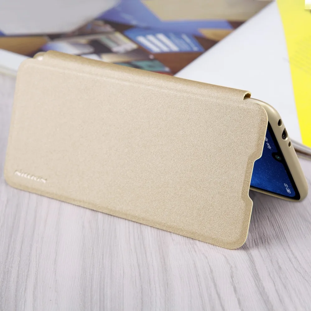 Xiaomi Redmi 7 Case NILLKIN Sparkle Luxury Flip Leather Matte Black Back Cover for Pro Nilkin Phone | Мобильные телефоны и