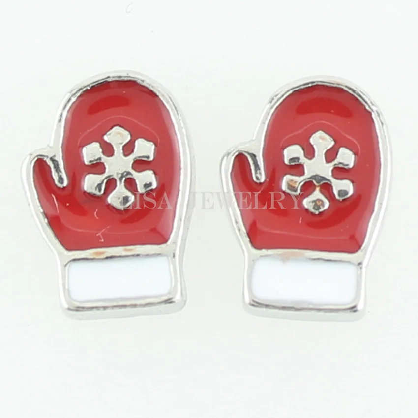 Модный плавающий кулон покрытый серебром с сердечками Красный Шарм