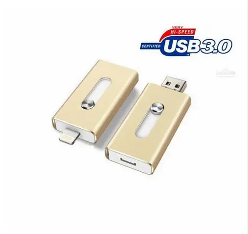 Новый Usb 3.0 Flash Drive Для iPhone 7/6/6 s Plus/5S/5/5c Ручка диск HD Memory Stick Micro Mobile OTG Pendrive 8/16/32/64 ГБ