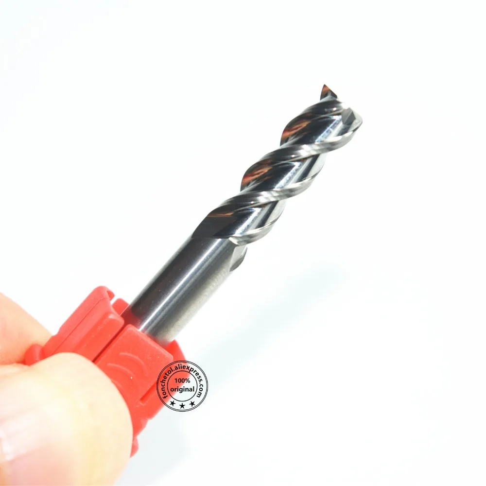 Фрезы HRC55 для фрезерных станков с 3 канавками твердосплавные насадки ЧПУ 1 шт. 6 мм