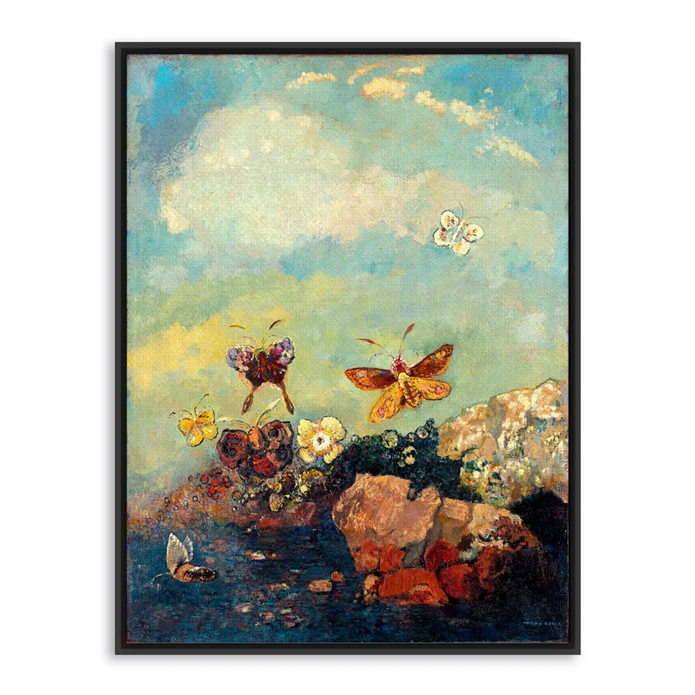 Odilon Redon Современная импрессионистская желтая бабочка А4 постер принты