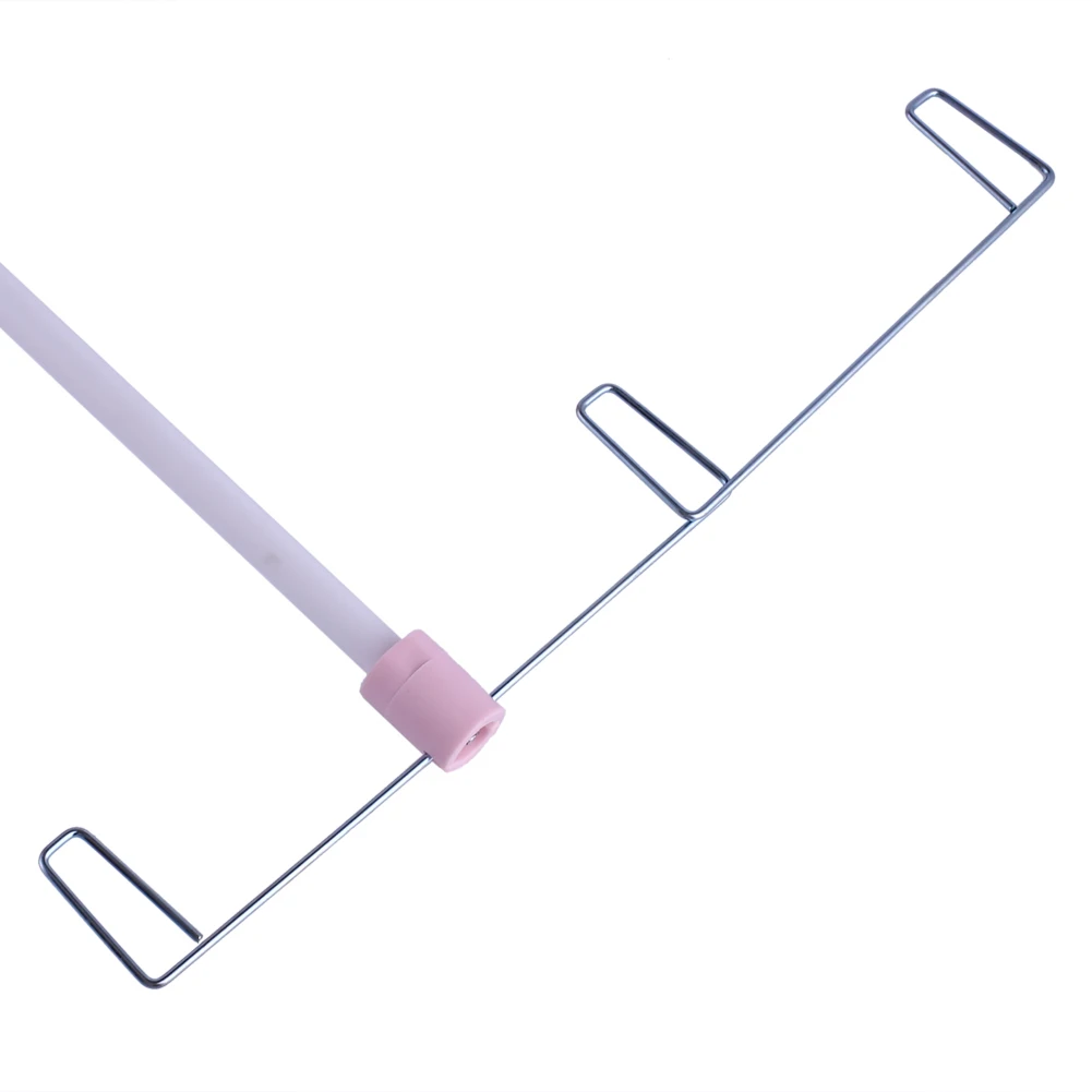 Розовый нитевая катушка Поддержка регулируемый 3 нить для вышивки держатель