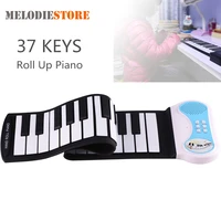 professional 37 keys silicon flexible hand roll up piano soft portable electronic keyboard organ music gift for children student