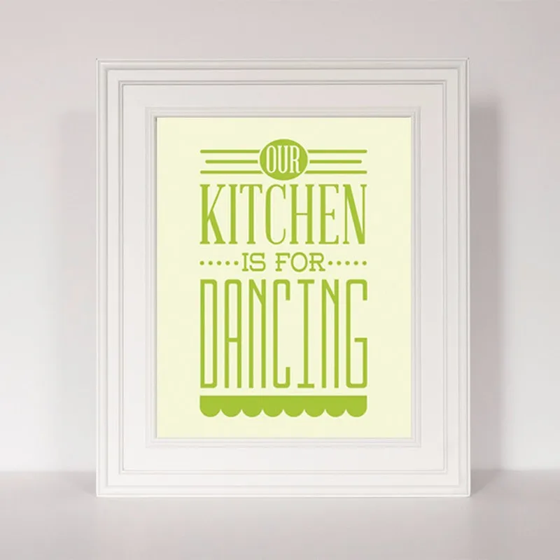 Наша кухня для танцев моя Художественная печать холст картина постер Холст