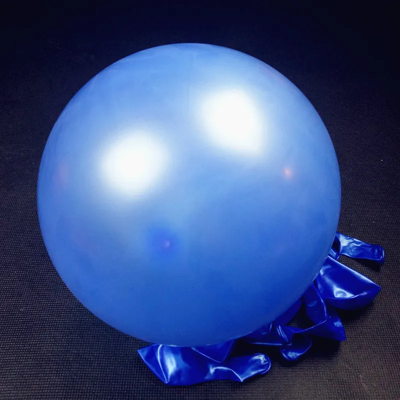 100 шт./комплект 10 дюймов плотные перламутровые воздушные шары синего и белого