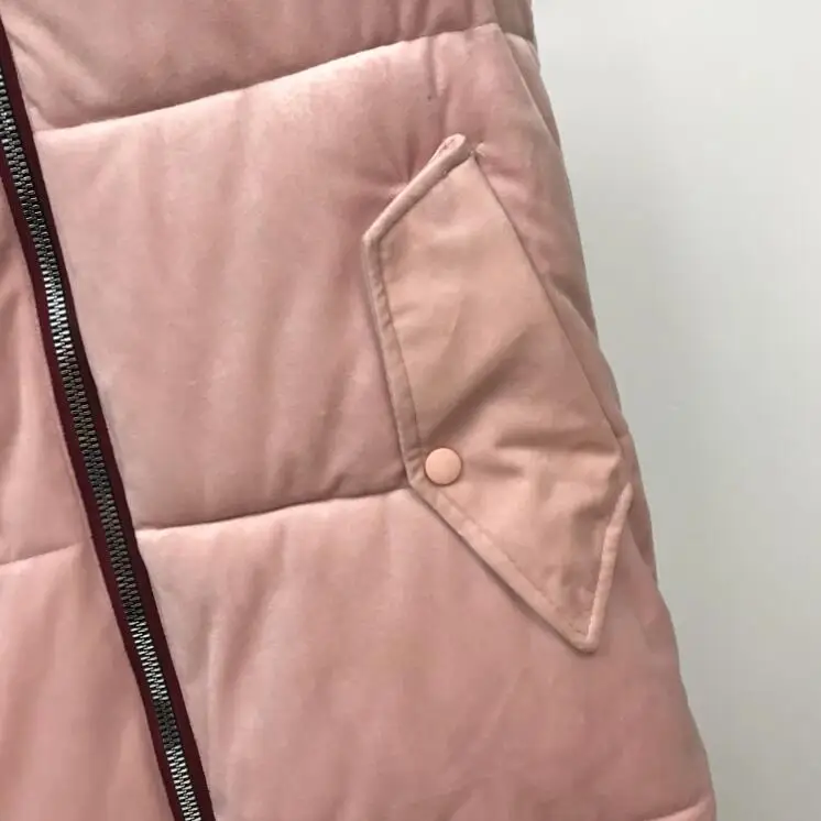 3XL женские жилеты Модный осенне-зимний жилет женский длинный участок большой размер свободный пуховик хлопковый жилет Золотой Бархатный жакет