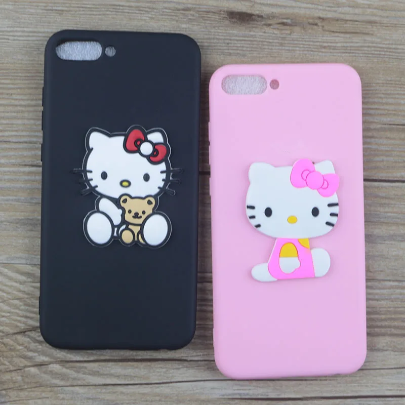 Cute Cartoon Minnie Case for Huawei Honor 7A No Fingerprint Hole 5.7&quot Cases Stitch Hello Kitty Mickey Cat Soft TPU Phone Cover |