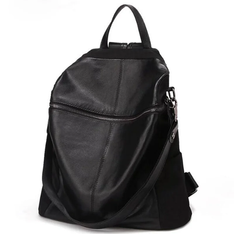 2017 Новый фирменный дизайн нейлон и женские кожаные рюкзаки сумки рюкзак для