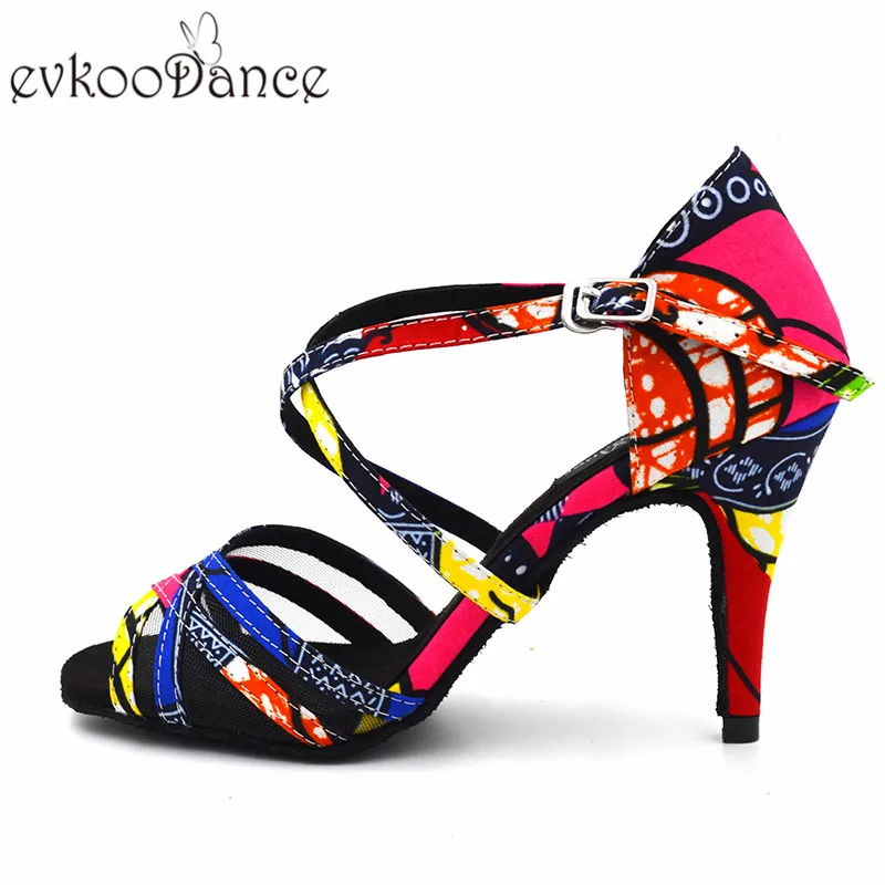 Женские Сатиновые туфли с красным цветком Zapatos De Baile черные сетчатые для