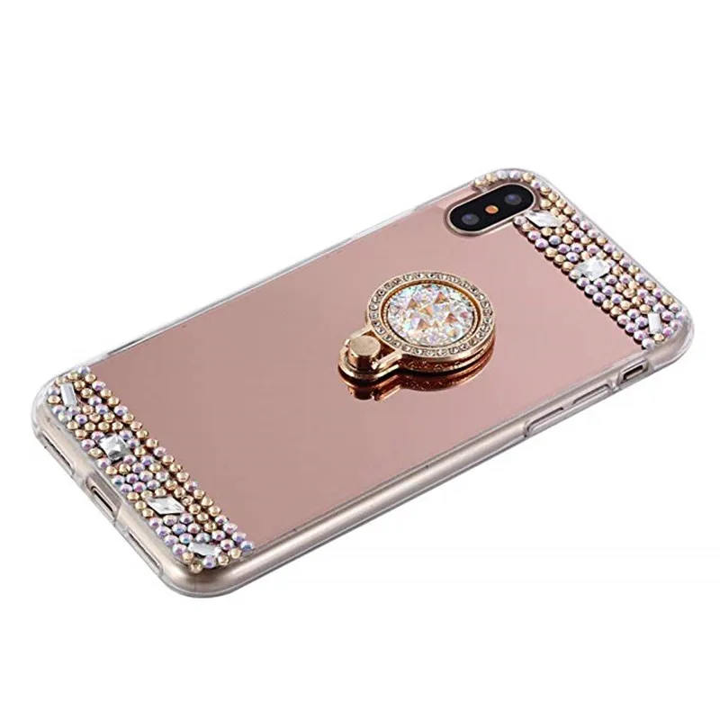 Зеркальный Прозрачный блестящий чехол для iPhone 12 mini 11 Pro Max 7 8 6 6s Plus 5 se X XR XS