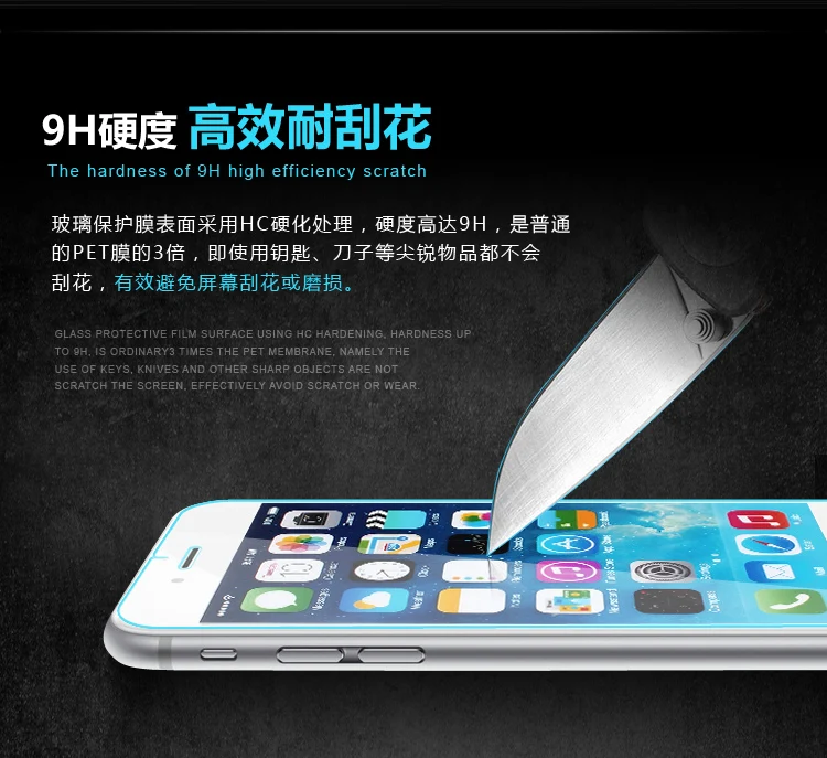 10 шт./лот 9H закаленное стекло для iphone X 5 5s SE 6 6s 7 8 plus XR XS Max 11 Pro Защитная пленка