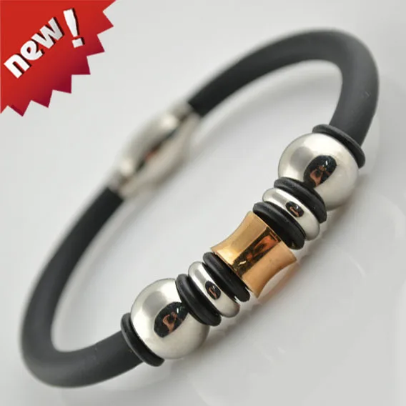 Модный браслет унисекс из мягкой силиконовой резины 8 дюймов 10 шт. ювелирные