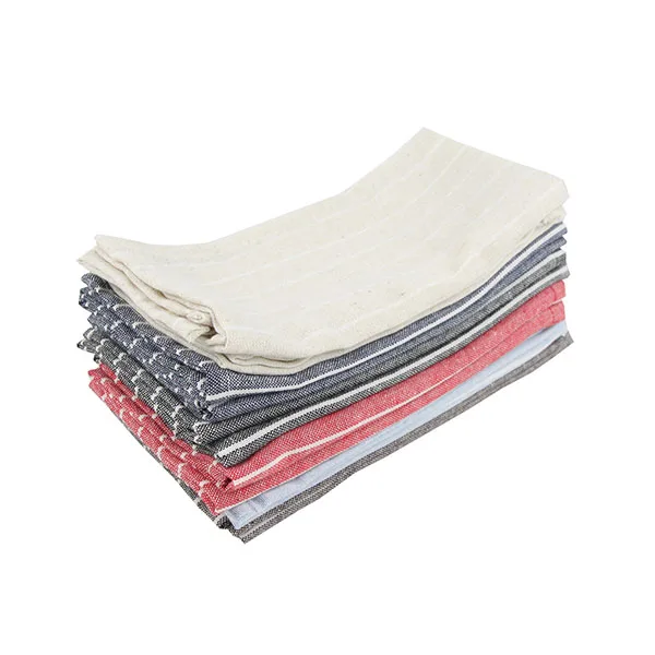 12-CJ002-3040Mixed Платки из ткани набор 12 30x40 см хлопок лен салфетки обеденный стол салфетки - Цвет: 12-CJ002-3040Mixed
