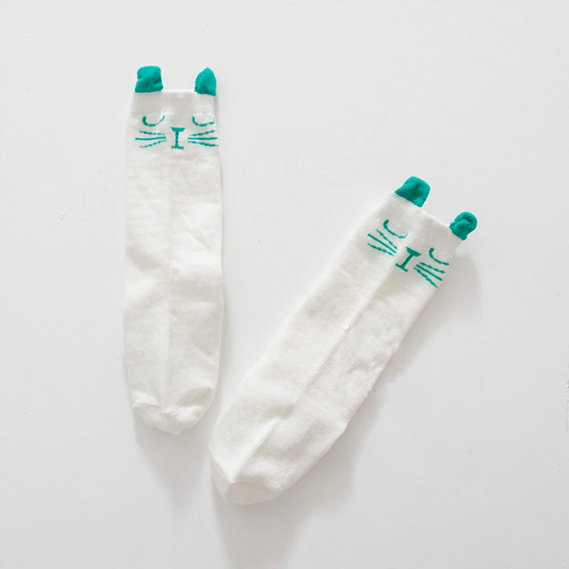 Носки для малышей хлопковые носки до колена маленьких мальчиков и девочек модные