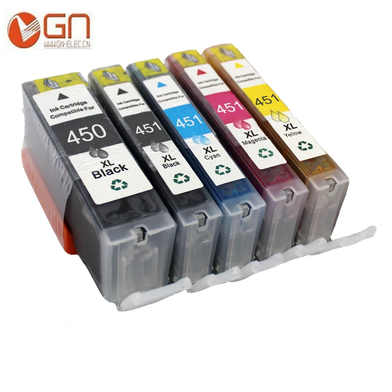 Чернильный картридж GN 5 шт. PGI 450 CLI 451 BK C M Y для canon PIXMA MG5440 MG5540 MG6440 Ip7240 MX924 IX6540 IX6840|cli