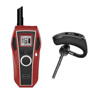 1pz Bluetooth наушники Walkie Talkie Беспроводная телефонная связь usb зарядное устройство xiao mi портативные наушники mi ni радио handphone - Цвет: red